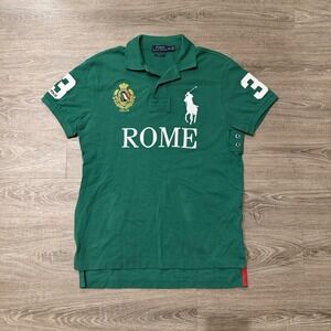 Polo Ralph Lauren Rome Big Pony #3 Chief Keef Polo Shirt Vintage Mens Size M